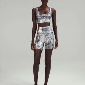 Lululemon Align Bra Shine* in Diamond Dye Starlight/Graphite Grey- size 8